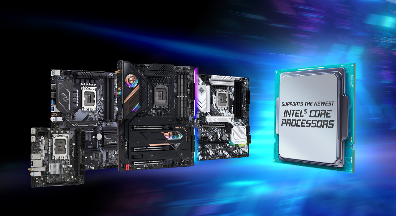 ASRock Intel 600 Series motherboards will support the newest Intel processors.