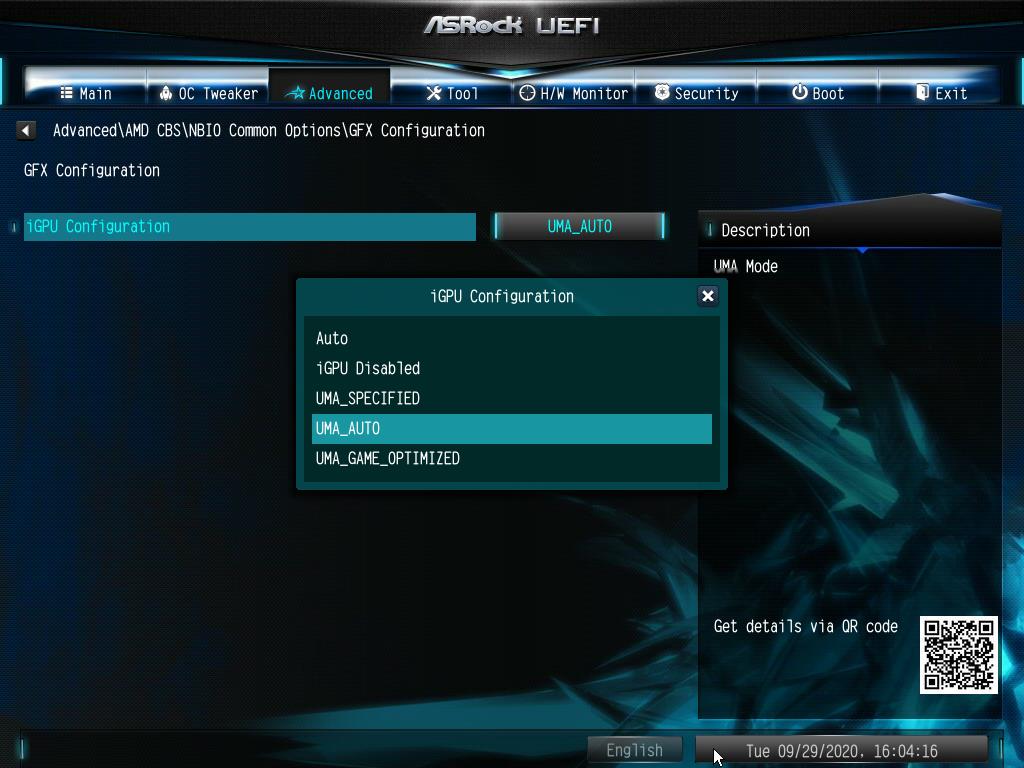 BIOS screenshot