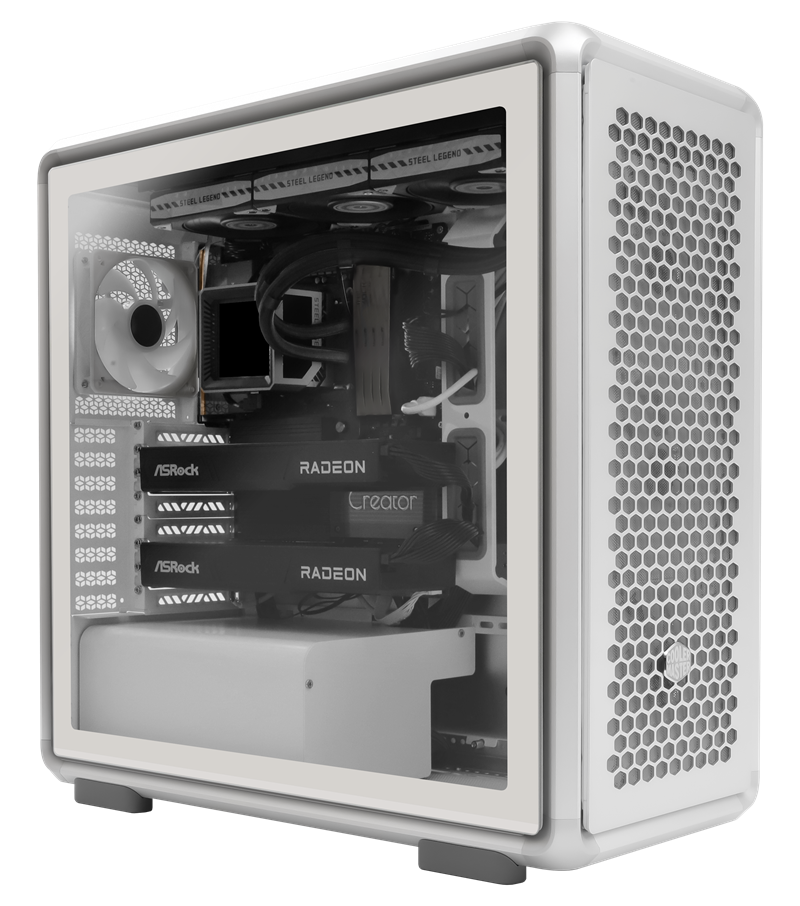 搭載雙 Radeon GPU 的 ASRock AI Workstation 直立式機殼