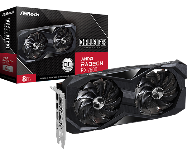 ASRock AMD Radeon RX 7600 Challenger 8GB OC