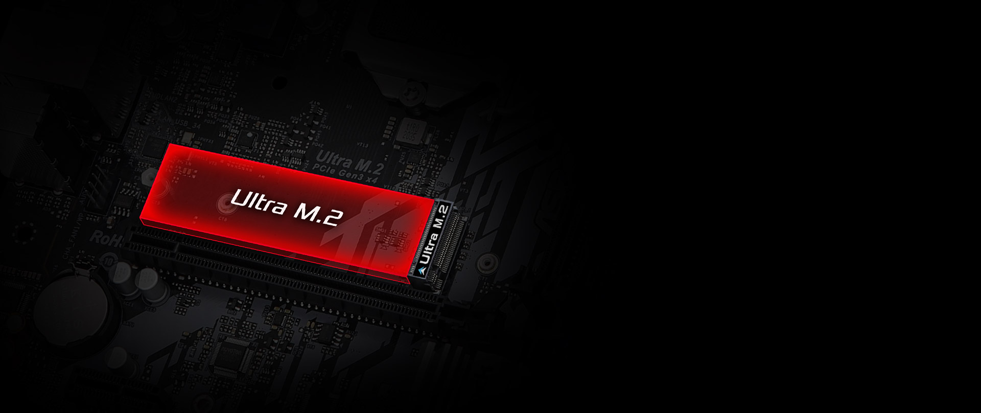 M.2 x 1 (Gen3x4 / SATA3 / U.2) -Right