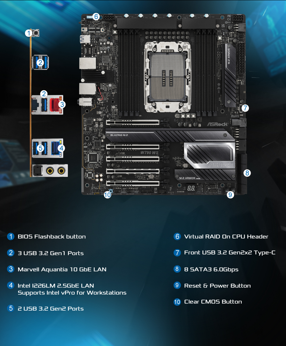 华擎科技 > W790 WS R2.0