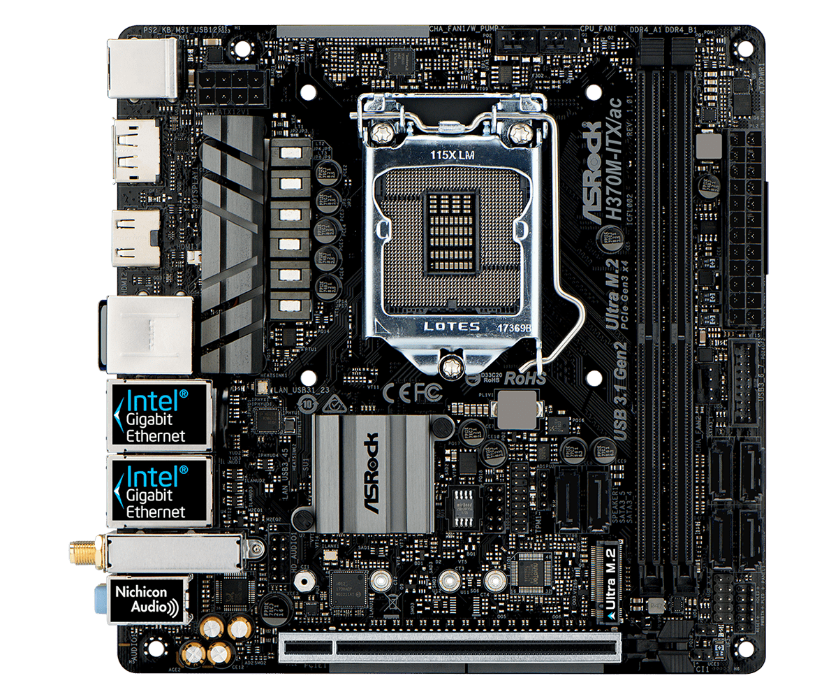 华擎科技 > H370M-ITX/ac