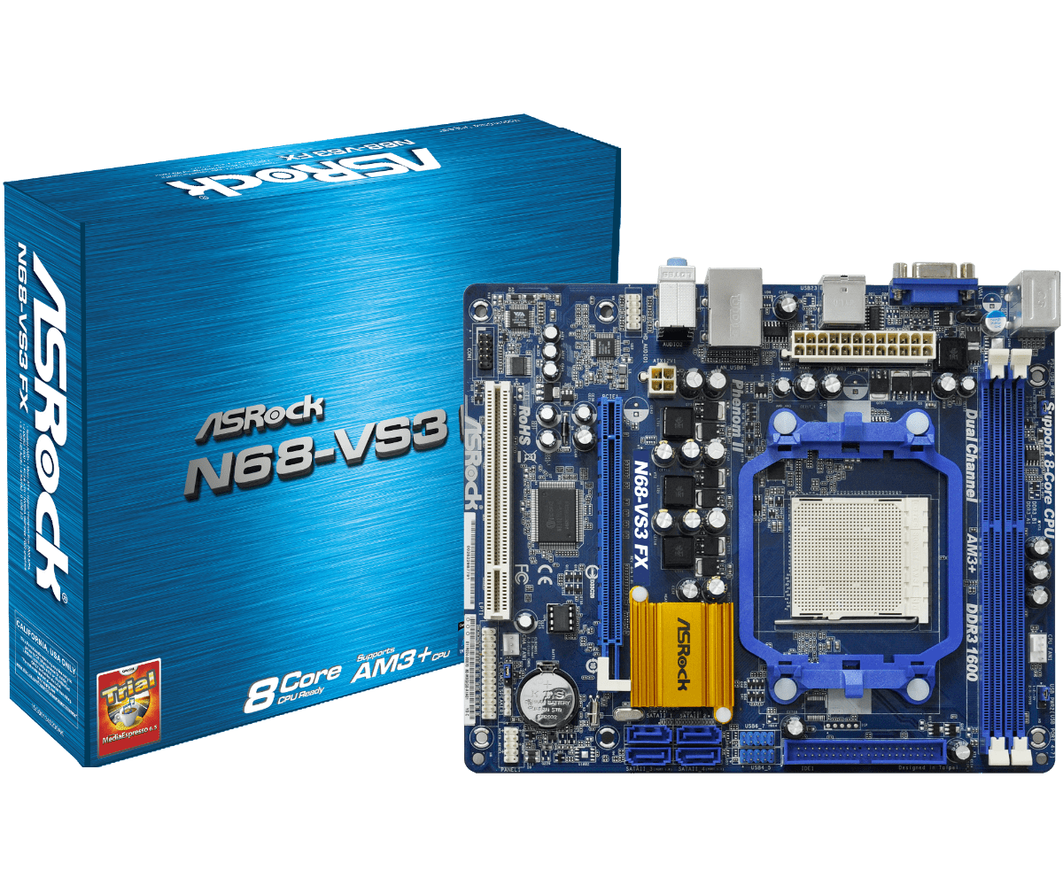 华擎科技 > N68-VS3 FX