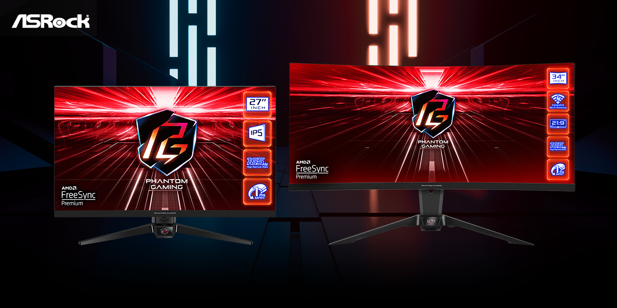 ASRock Announces The First Phantom Gaming Monitor With Integrated Wi-Fi Antenna